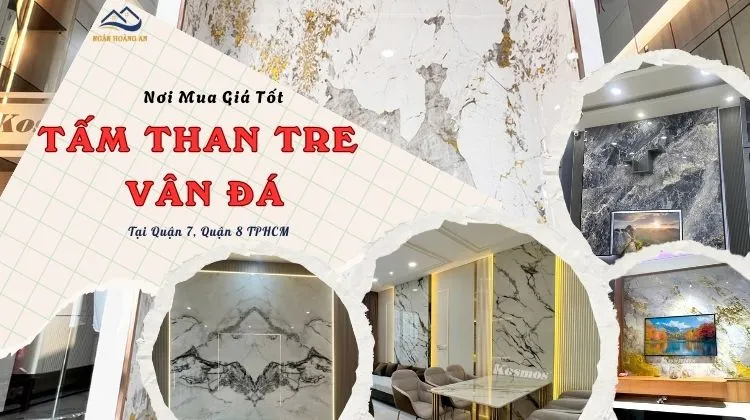 Nơi Mua Tấm Ốp Than Tre Vân Đá Giá Tốt Tại Quận 7, Quận 8 TPHCM