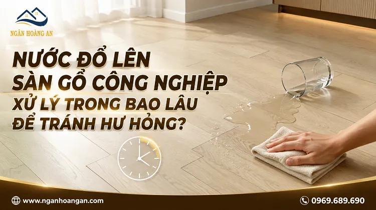 Nước Đổ Lên Sàn Gỗ Công Nghiệp Xử Lý Trong Bao Lâu Để Tránh Hư Hỏng?
