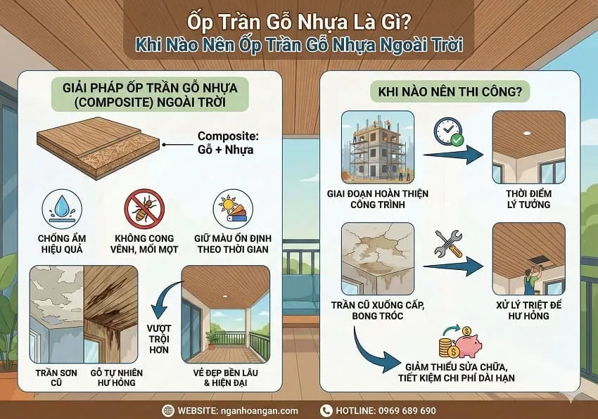 Ốp Trần Gỗ Nhựa Là Gì? Khi Nào Nên Ốp Trần Gỗ Nhựa Ngoài Trời Ốp Trần Gỗ Nhựa Là Gì? Khi Nào Nên Ốp Trần Gỗ Nhựa Ngoài Trời