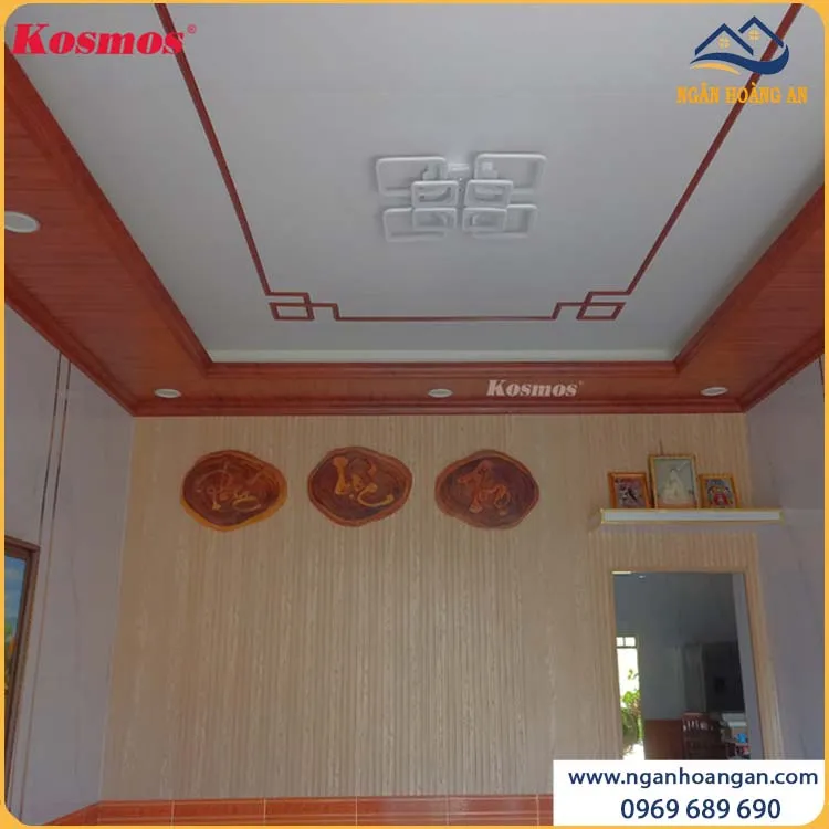 Thi Công Ốp Trần Tấm Nhựa Nano Màu Trắng Chống Cháy Lan, An Toàn