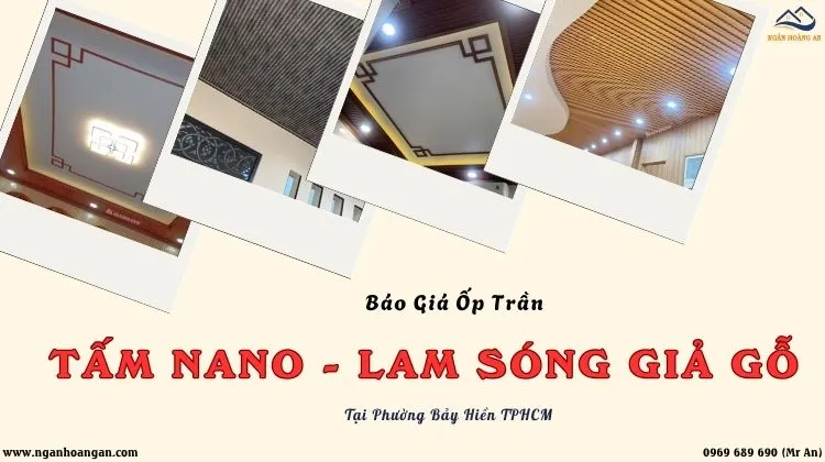 Ốp Trần Nhựa Nano Và Lam Sóng Chuyên Nghiệp Tại Phường Bảy Hiền TPHCM