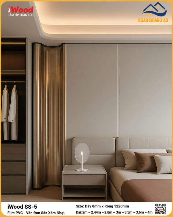 Ốp Tường iWood SS-5 Kích Thước Đa Dạng Thi Công Nhanh