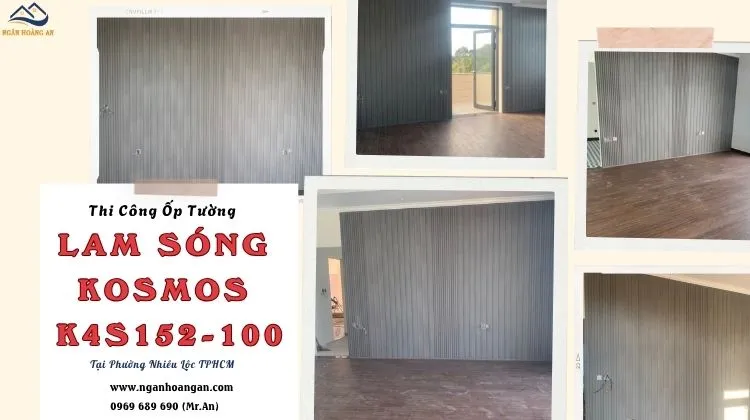 Thi Công Ốp Tường Lam Sóng Kosmos K4S152-100 Phường Nhiêu Lộc TPHCM