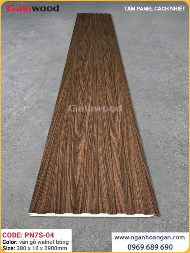Ốp Tường Ngoài Trời Tấm Ốp Panel Giả Gỗ Galawood PN7S-04 Tại Thủ Đức TPHCM
