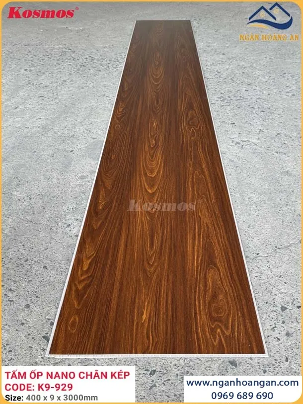 Ốp Tường Ốp Trần Nano Chân Kép Giả Gỗ Kosmos K9-929