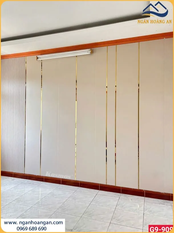 Ốp Tường Phòng Khách Đẹp Bằng Tấm Ốp Lam Sóng