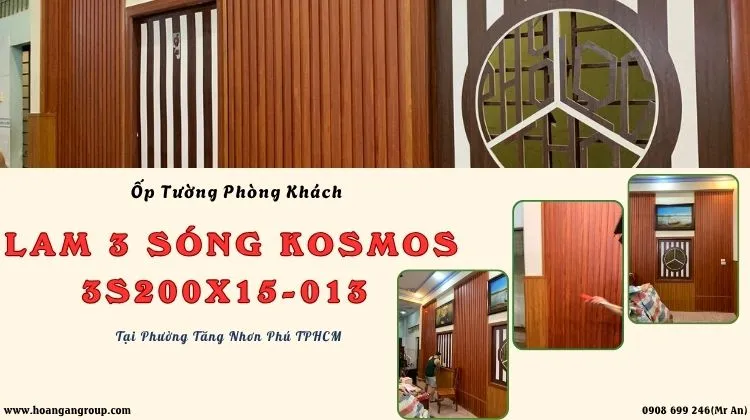 Ốp Tường Lam Sóng Kosmos 3S200X15-013 Phường Tăng Nhơn Phú TPHCM