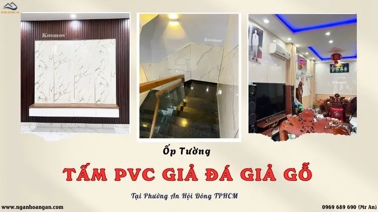 Ốp Tường PVC Giả Đá, Giả Gỗ Giá Tốt Tại Phường An Hội Đông TPHCM