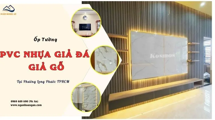 Ốp Tường PVC Nhựa Giả Đá, Giả Gỗ Tại Phường Long Phước TPHCM