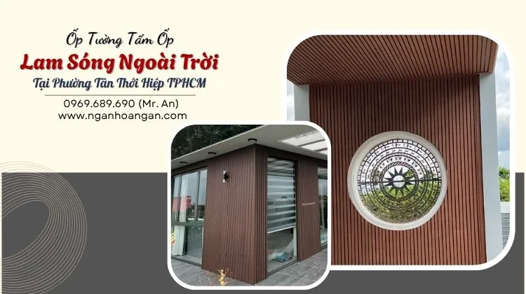Ốp Tường Tấm Ốp Lam Sóng Ngoài Trời 