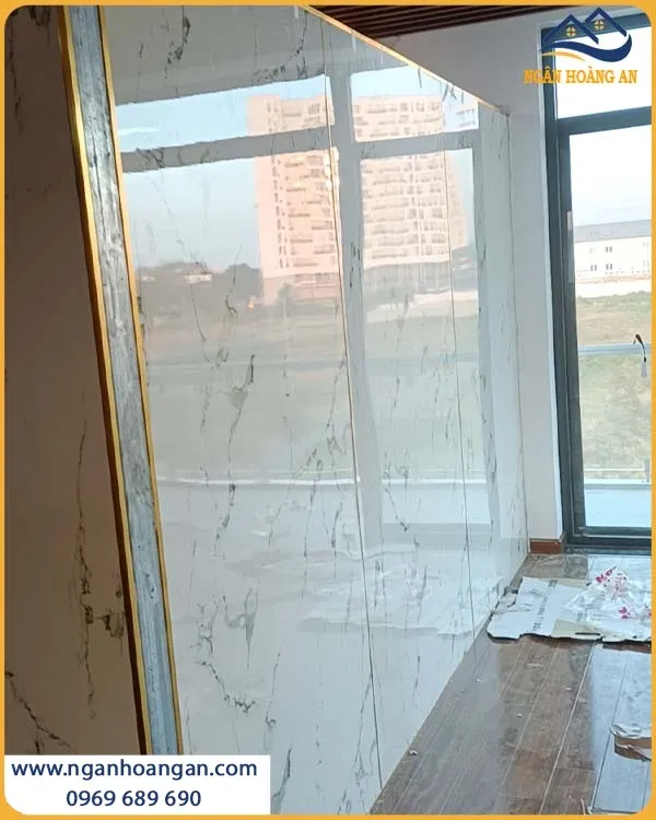 Tấm Nhựa PVC Giả Đá PVC2001 Kosmos Vân Đá Sắc Nét Sang Trọng 