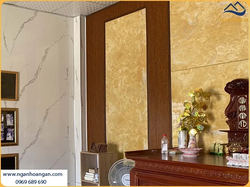 Tấm Nhựa PVC Giả Đá PVC2003 Kosmos Vân Đá Sắc Nét Sang Trọng Tấm Nhựa PVC Giả Đá PVC2003 Kosmos Vân Đá Sắc Nét Sang Trọng