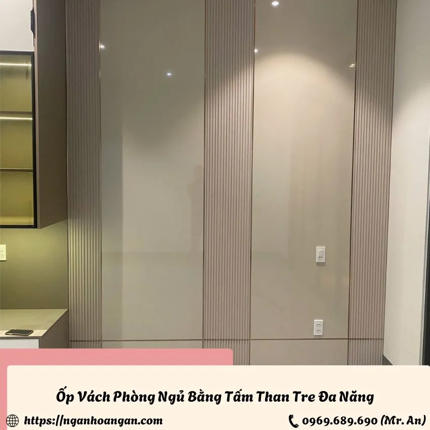 Ốp Vách Phòng Ngủ Băng Tấm Than Tre