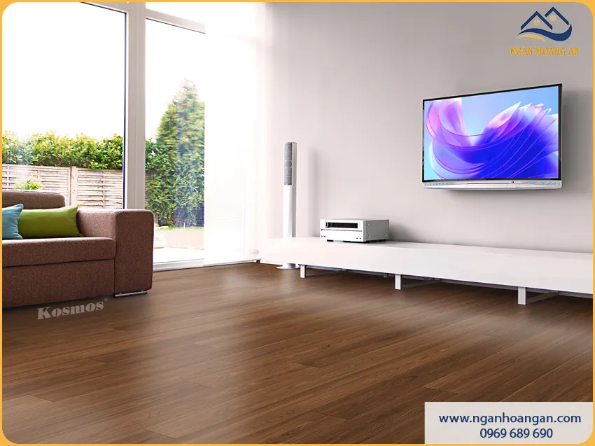 Phòng Khách Lát Sàn Gỗ Robina AQ1403 Hạn Chế Bám Bụi