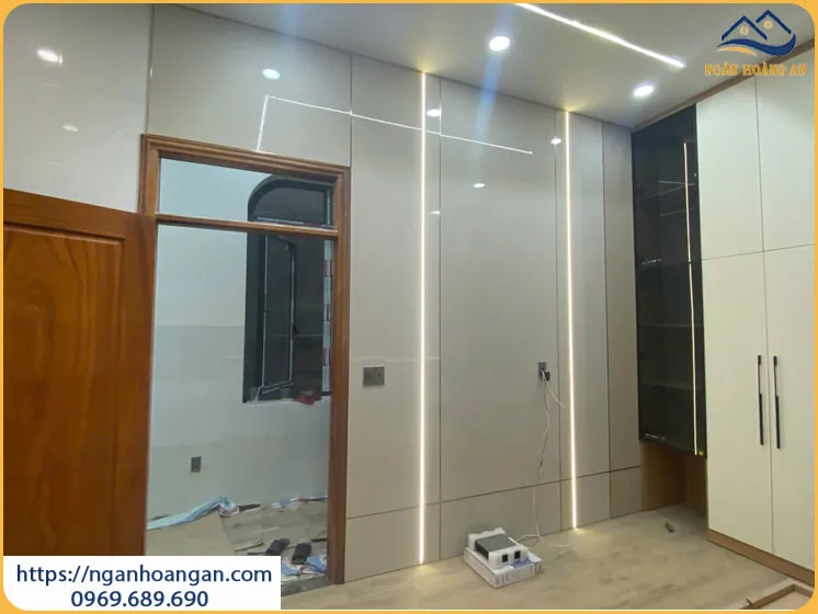 Phòng Ngủ Bằng Tấm Ốp Sợi Than Tre Tại Phường Bình Thạnh TPHCM