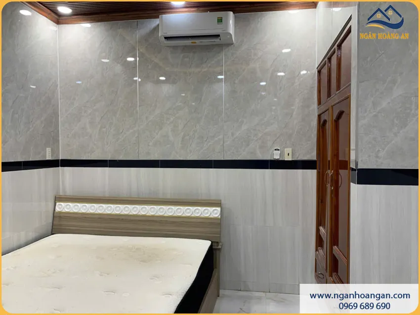 Phòng Ngủ Ốp Tường PVC Giả Đá Chống Trầy Xước