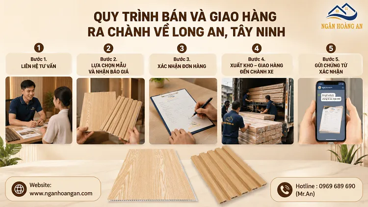 Quy Trình Bán Và Giao Hàng Ra Chành Về Long An, Tây Ninh