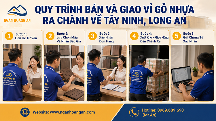 Quy Trình Bán Và Giao Vỉ Gỗ Nhựa Ra Chành Về Tây Ninh, Long An