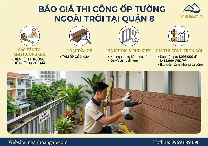 Báo Giá Thi Công Ốp Tường Ngoài Trời Tại Quận 8