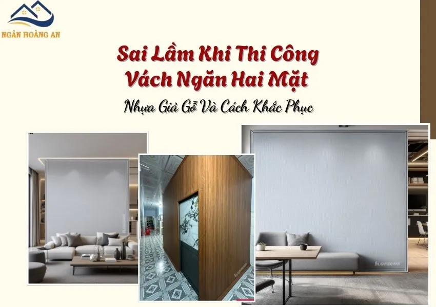 Sai Lầm Khi Thi Công Vách Ngăn Hai Mặt Nhựa Giả Gỗ Và Cách Khắc Phục