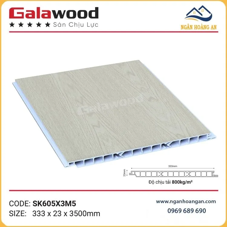 Sàn Chịu Lực Giả Gỗ Làm Gác Lửng Galawood SK605X3M5 Tại Quận 11 TPHCM
