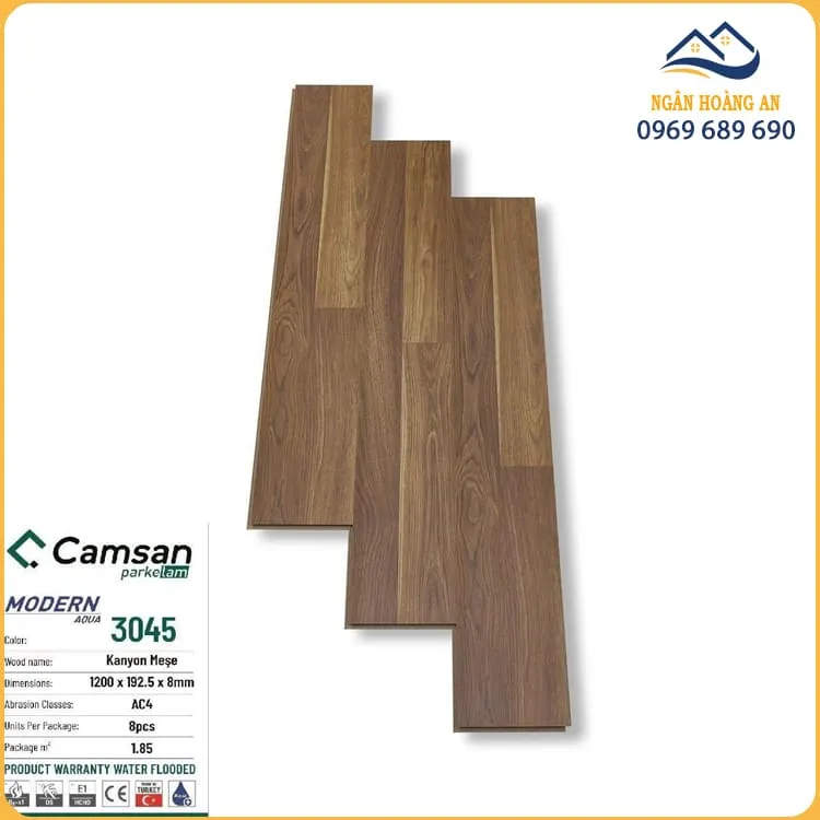 Sàn Gỗ Công Nghiệp Camsan 3045 Dày 8mm Sàn Gỗ Công Nghiệp Camsan 3045 Dày 8mm