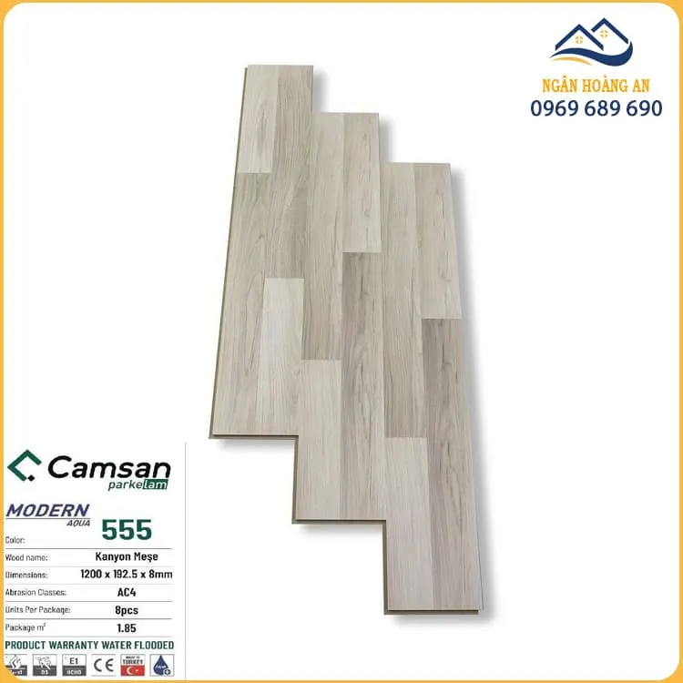 Sàn Gỗ Công Nghiệp Camsan 555 Dày 8mm Sàn Gỗ Công Nghiệp Camsan 555 Dày 8mm