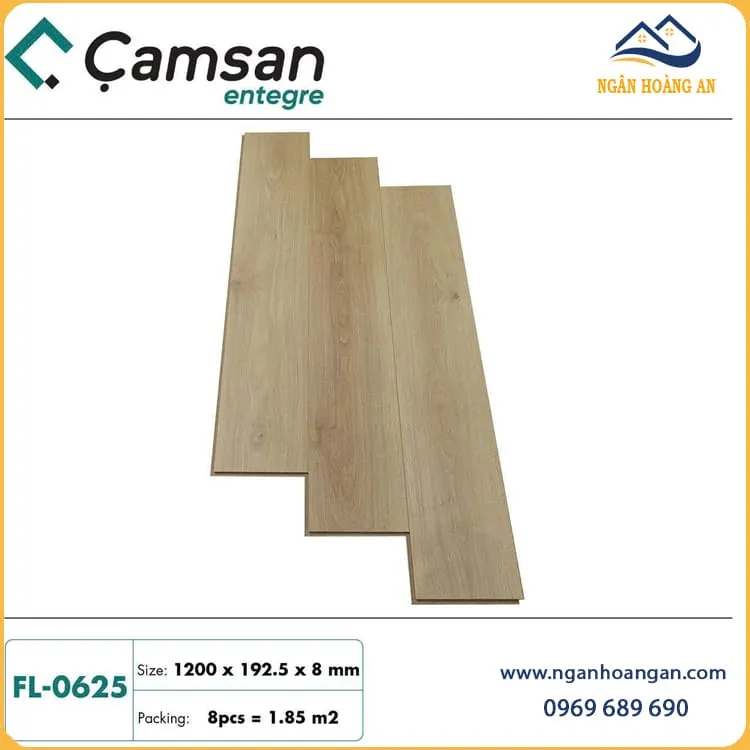 Sàn Gỗ Công Nghiệp Camsan FL0625 Dày 8mm Sàn Gỗ Công Nghiệp Camsan FL0625 Dày 8mm