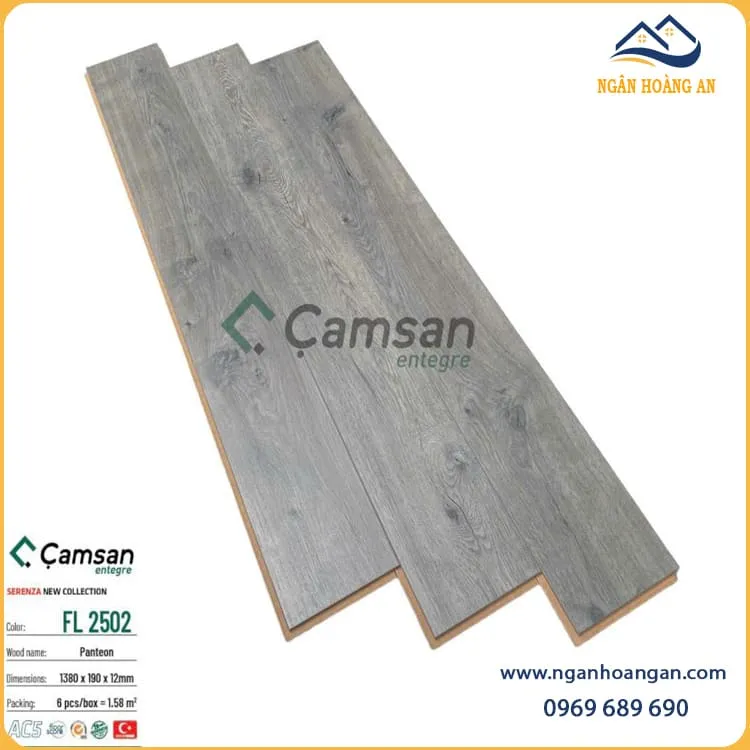 Sàn Gỗ Công Nghiệp Camsan FL2502 Dày 12mm