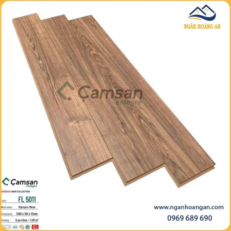 Sàn Gỗ Công Nghiệp Camsan FL5011 Dày 12mm