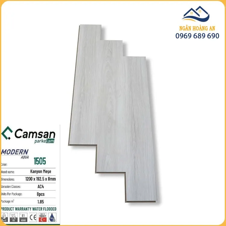 Sàn Gỗ Công Nghiệp Camsan Thổ Nhỉ Kỳ 1505 Dày 8mm