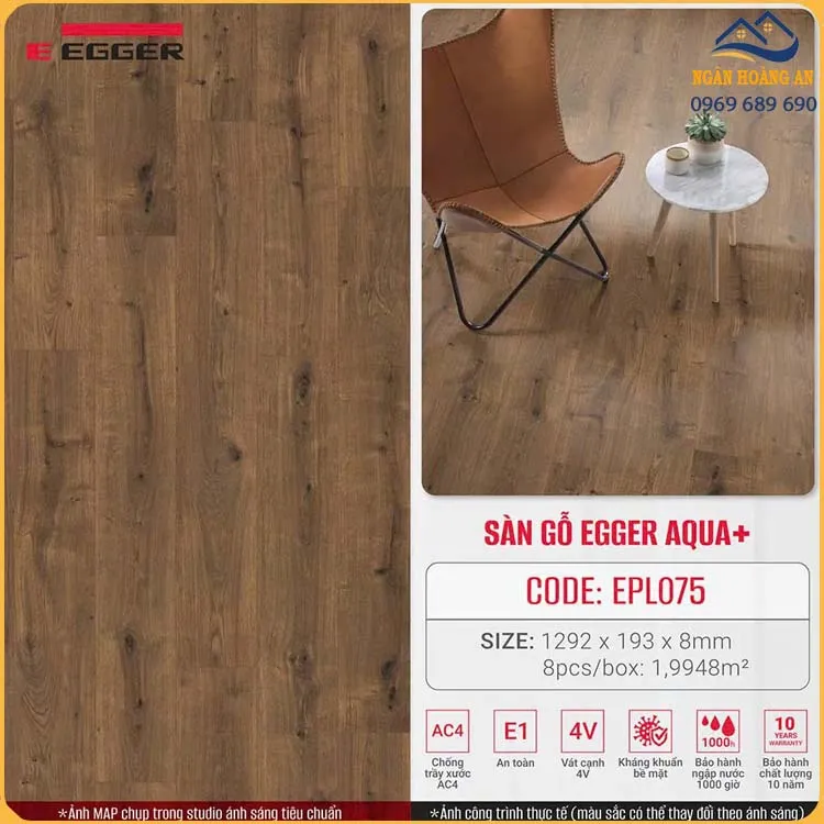 Ứng Dụng Sàn Gỗ Egger Pro Aqua+ 8mm EPL075 Trong Nội Thất