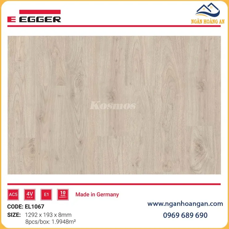 Ưu Điểm Của Sàn Gỗ Công Nghiệp Egger Classic 8mm EL1067
