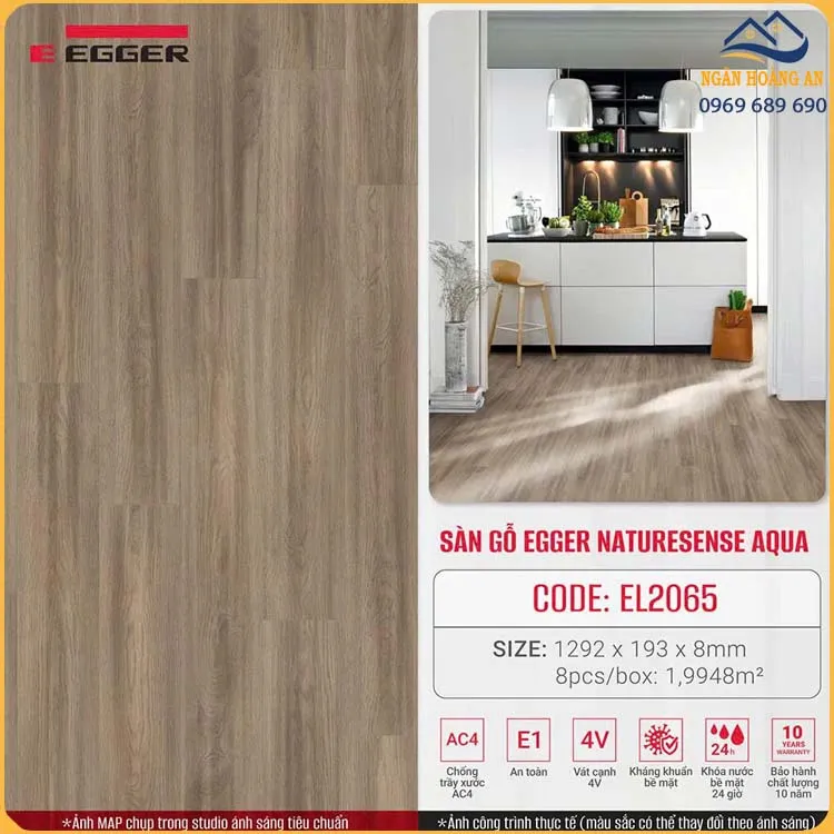 Ứng Dụng Sàn Gỗ Egger Aqua 8mm EL2065 Trong Nội Thất