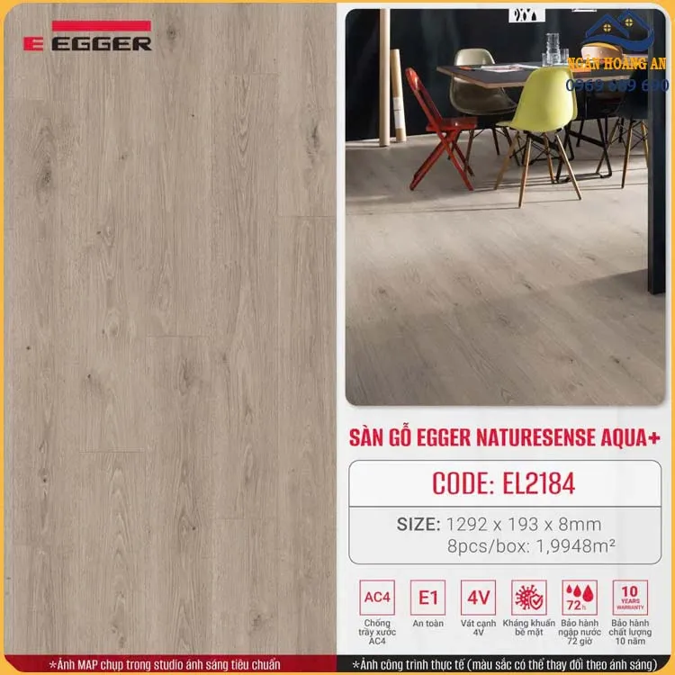 Ứng Dụng Sàn Gỗ Egger Aqua+ 8mm EL2184 Trong Nội Thất