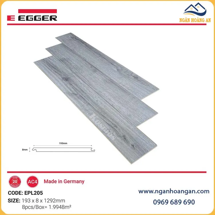 Ưu Điểm Của Sàn Gỗ Công Nghiệp Egger Pro 8mm EPL205