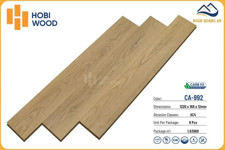 Sàn Gỗ Công Nghiệp Hobi Carb CA-992 Sàn Gỗ Công Nghiệp Hobi Carb CA-992