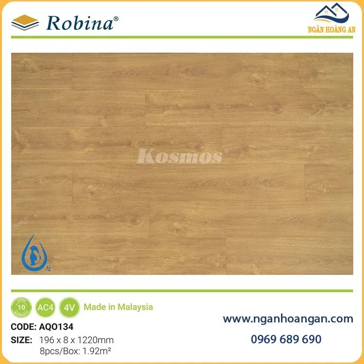 Ưu Điểm Sàn Gỗ Công Nghiệp Robina Aqua 8mm AQO134