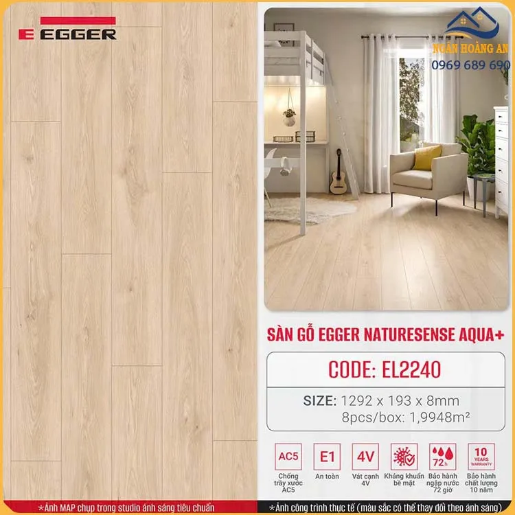 Ứng Dụng Sàn Gỗ Egger Aqua+ 8mm EL2240 Trong Nội Thất
