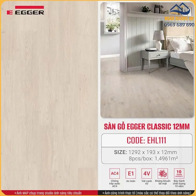 Ứng Dụng Của Sàn Gỗ Công Nghiệp Egger Home EHL111 12mm