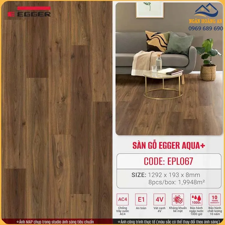 Ứng Dụng Sàn Gỗ Egger Pro Aqua+ 8mm EPL067 Trong Nội Thất