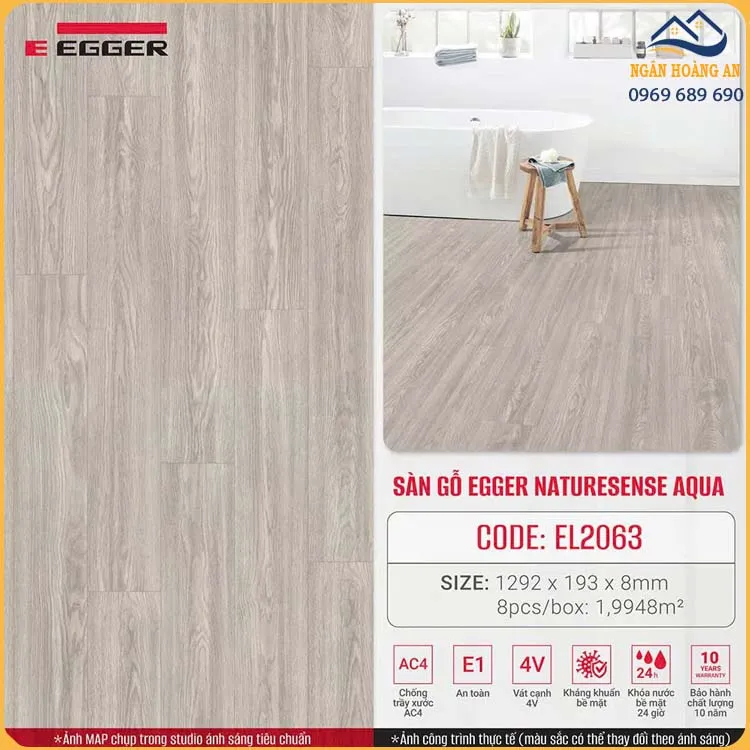 Ứng Dụng Sàn Gỗ Egger Aqua 8mm EL2063 Trong Nội Thất