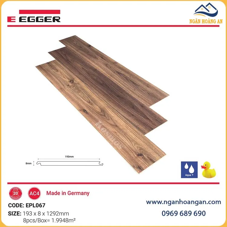 Ưu Điểm Nổi Bật Của Sàn Gỗ Công Nghiệp Egger Pro Aqua+ 8mm EPL067