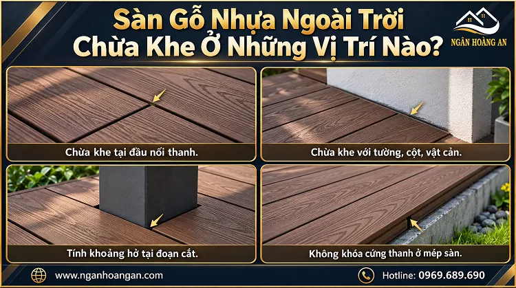 Sàn Gỗ Nhựa Ngoài Trời Chừa Khe Ở Những Vị Trí Nào? Sàn Gỗ Nhựa Ngoài Trời Chừa Khe Ở Những Vị Trí Nào?