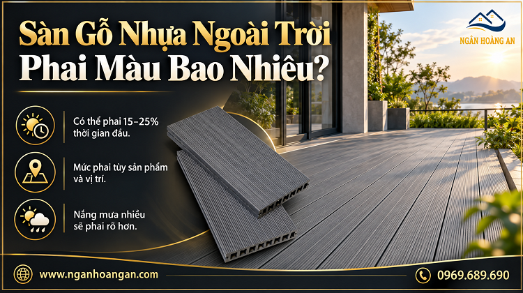 Sàn Gỗ Nhựa Ngoài Trời Phai Màu Bao Nhiêu?