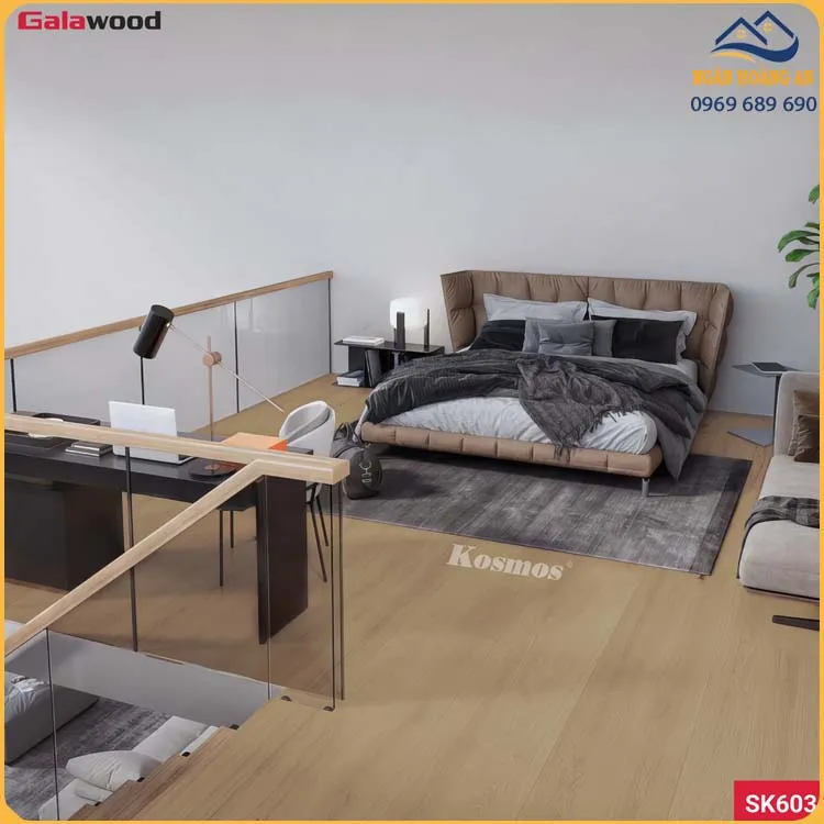 Sàn Nhựa Chịu Lực Galawood SK603 Làm Gác Xép Phòng Trọ Cho Thuê