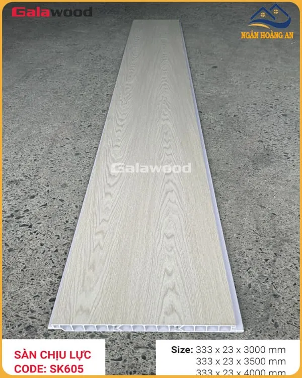 Tấm Sàn Nhựa Chịu Lực Giả Vân Gỗ Làm Gác Xếp SK606 Galawood Tấm Sàn Nhựa Chịu Lực Giả Vân Gỗ Làm Gác Xếp SK606 Galawood