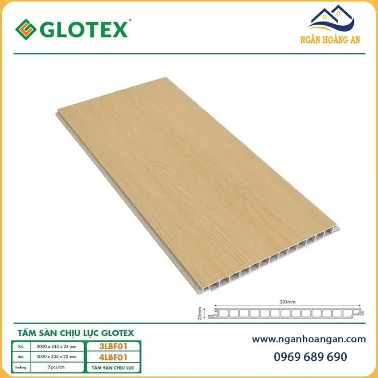 Sàn Nhựa Chịu Lực Glotex 3LBF01 23mm Vân Vàng Sồi Nhạt Sàn Nhựa Chịu Lực Glotex 3LBF01 23mm Vân Vàng Sồi Nhạt