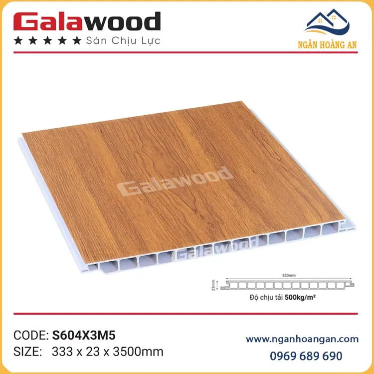Sàn Nhựa Chịu Lực PVC Làm Gác Lửng Galawood S604X3M5