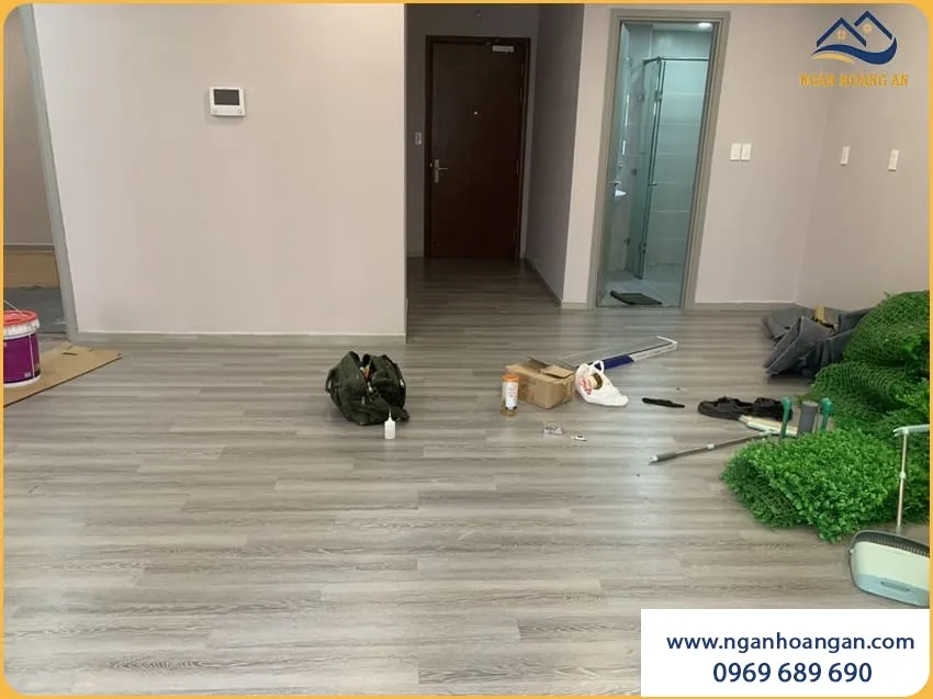 Sàn Nhựa Dán Keo Cho Chung Cư Thêm Gọn Gàng